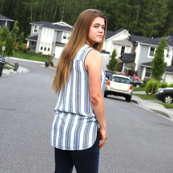 🐳🐳DANIEL RAINN DR2 Striped Tunic🐳🐳 - Picture 2 of 7